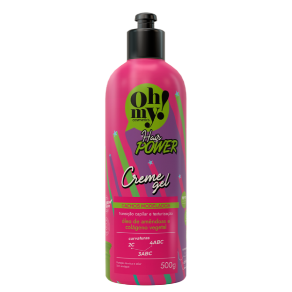 Crema gel pentru par cret,Hair Power,Oh My,500 ml